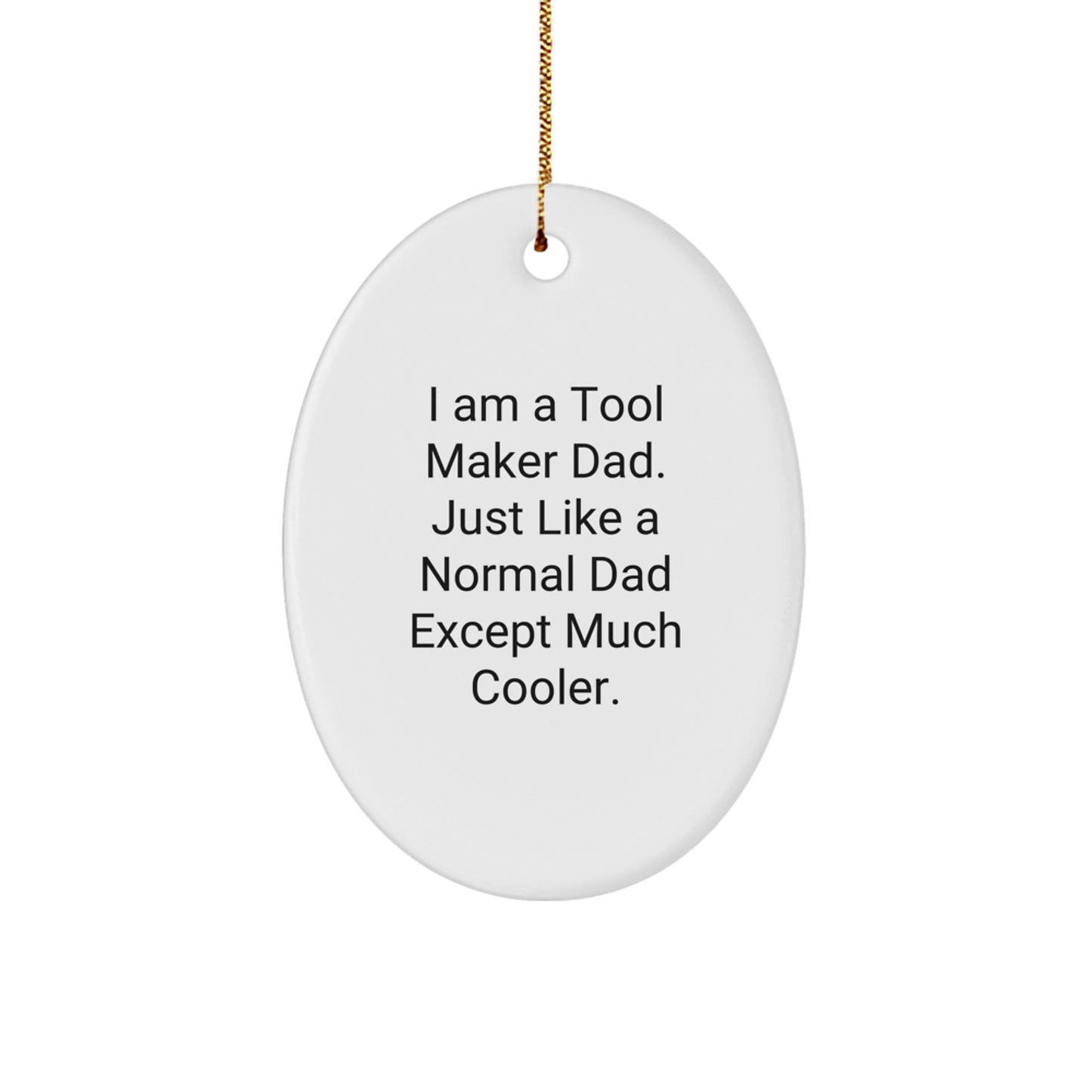 Christmas Gift Collectible Tool Maker Oval Ornament for Roommates - Image 1