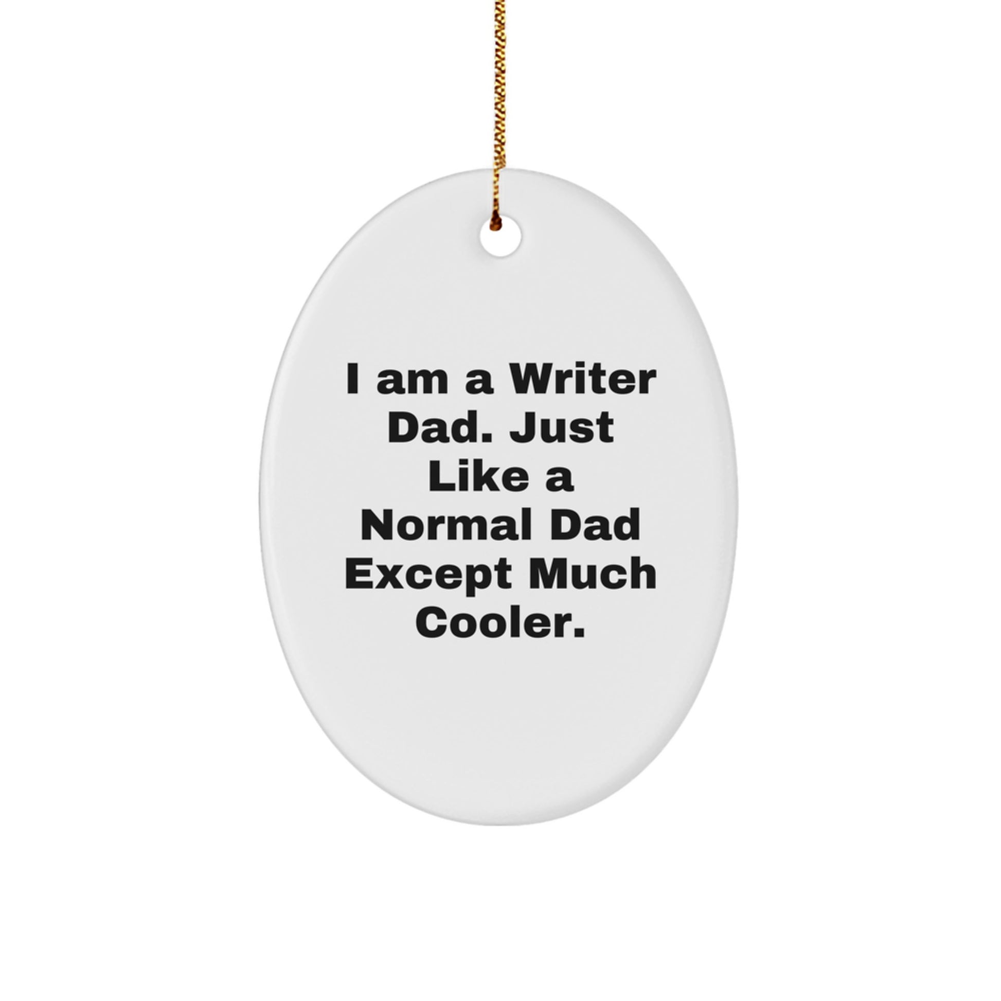 Writer Dad Christmas Ornament Idea for Coworkers Gift - Image 1