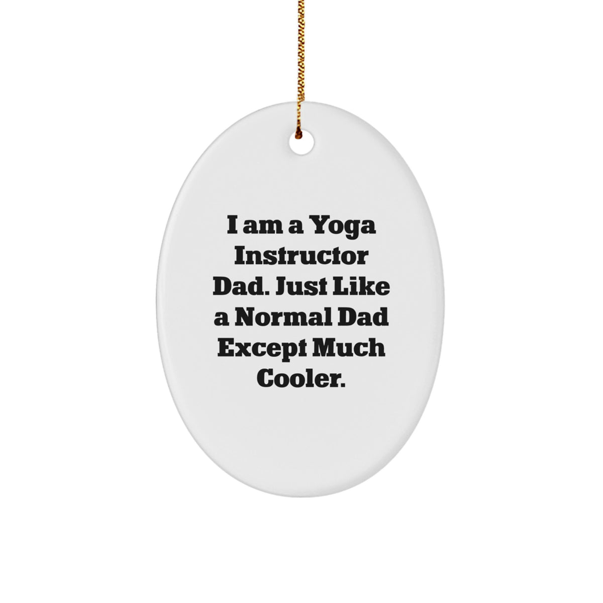 Yoga Instructor Dad Christmas Ornament for Coworkers Idea Gift - Image 1