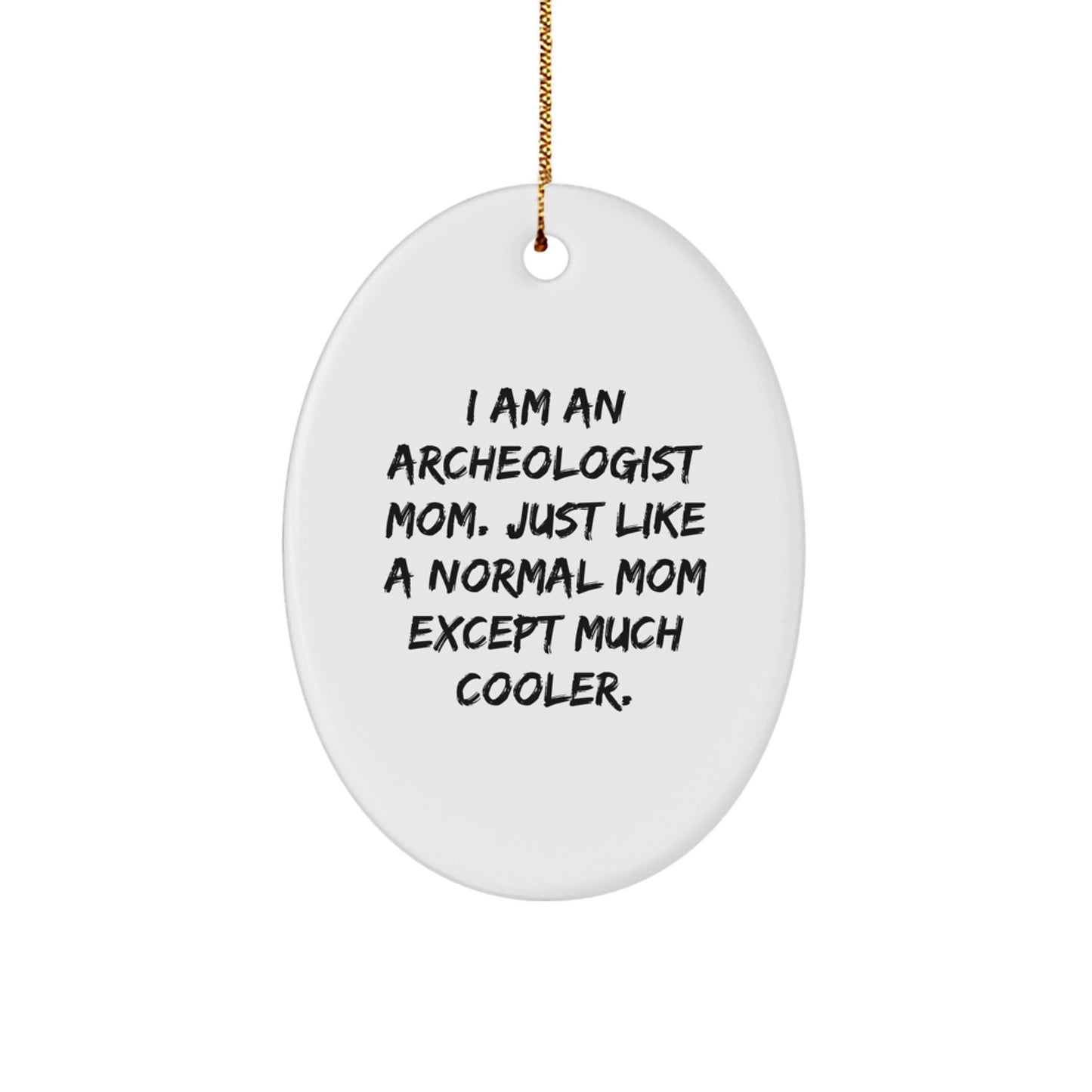 Christmas Gift Archeologist Mom Oval Ornament for Roommates Collectible - Image 1
