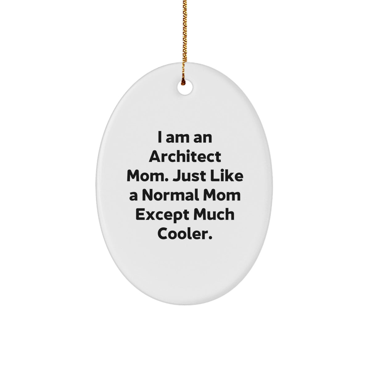 Cool Architect Mom Novelty Christmas Ornament for Friends Gift - Image 1
