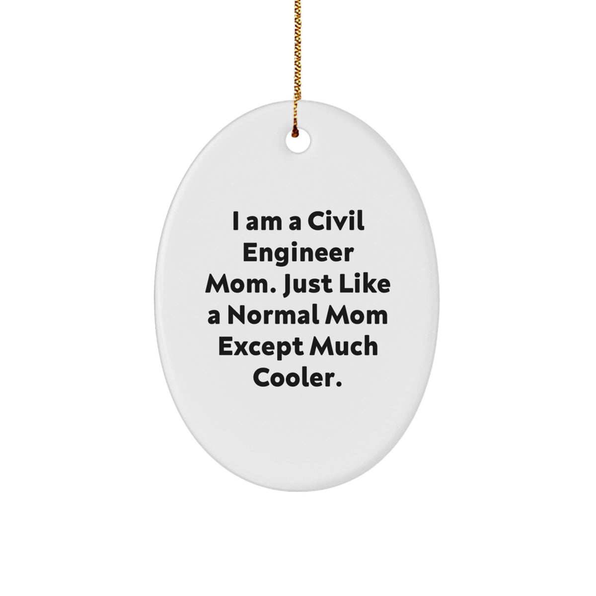 Civil Engineer Mom Holiday Tree Christmas Ornament for Him Gift Bright - Image 1