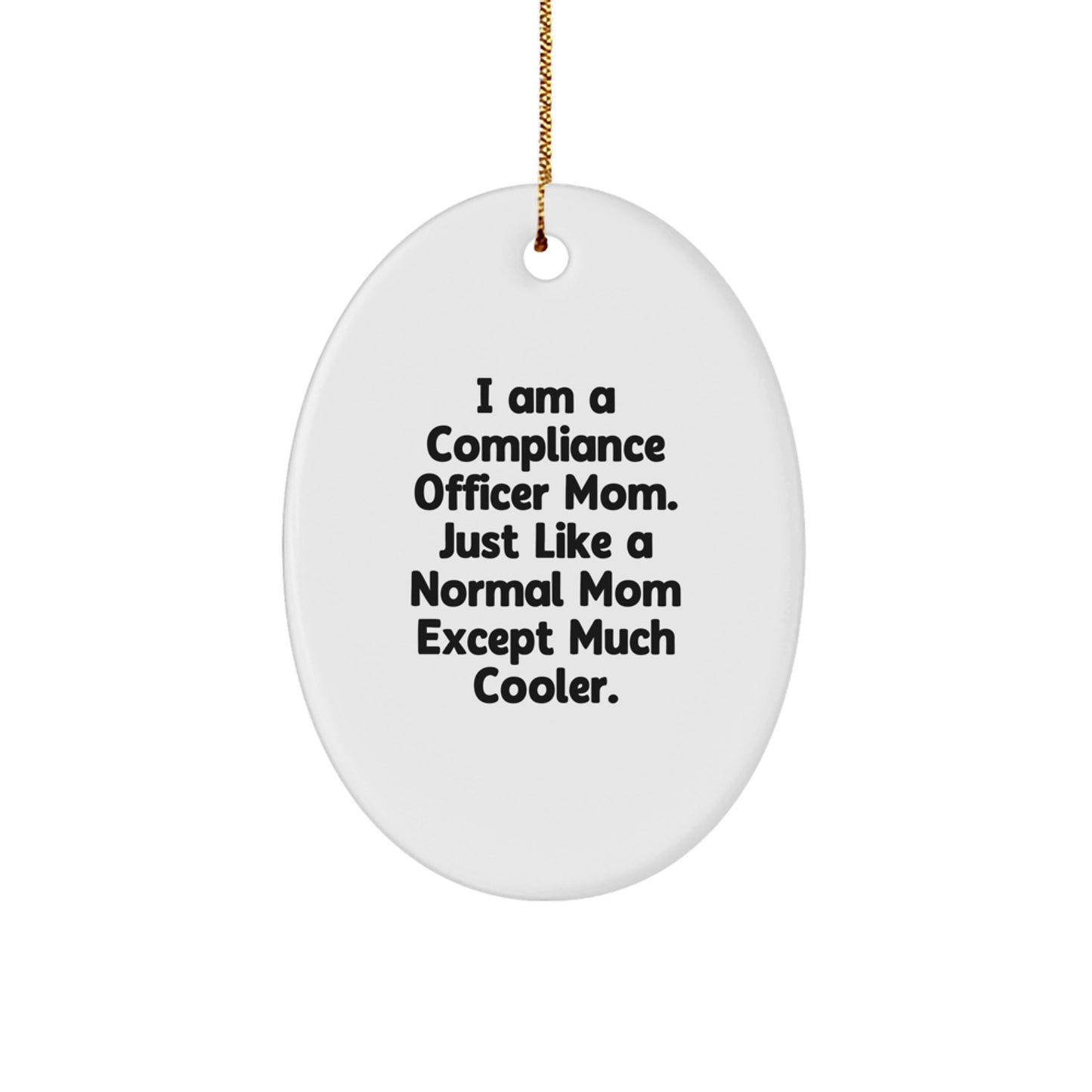Compliance Officer Keepsake Christmas Ornament for Him Gift - Image 1