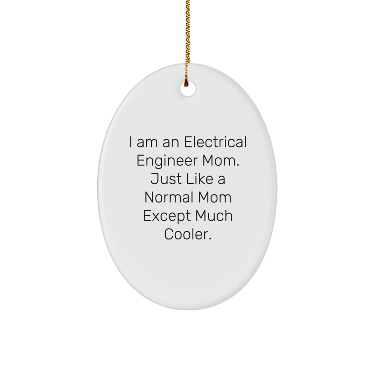 Electrical Engineer Mom Keepsake Christmas Ornament for Him Gift - Image 1