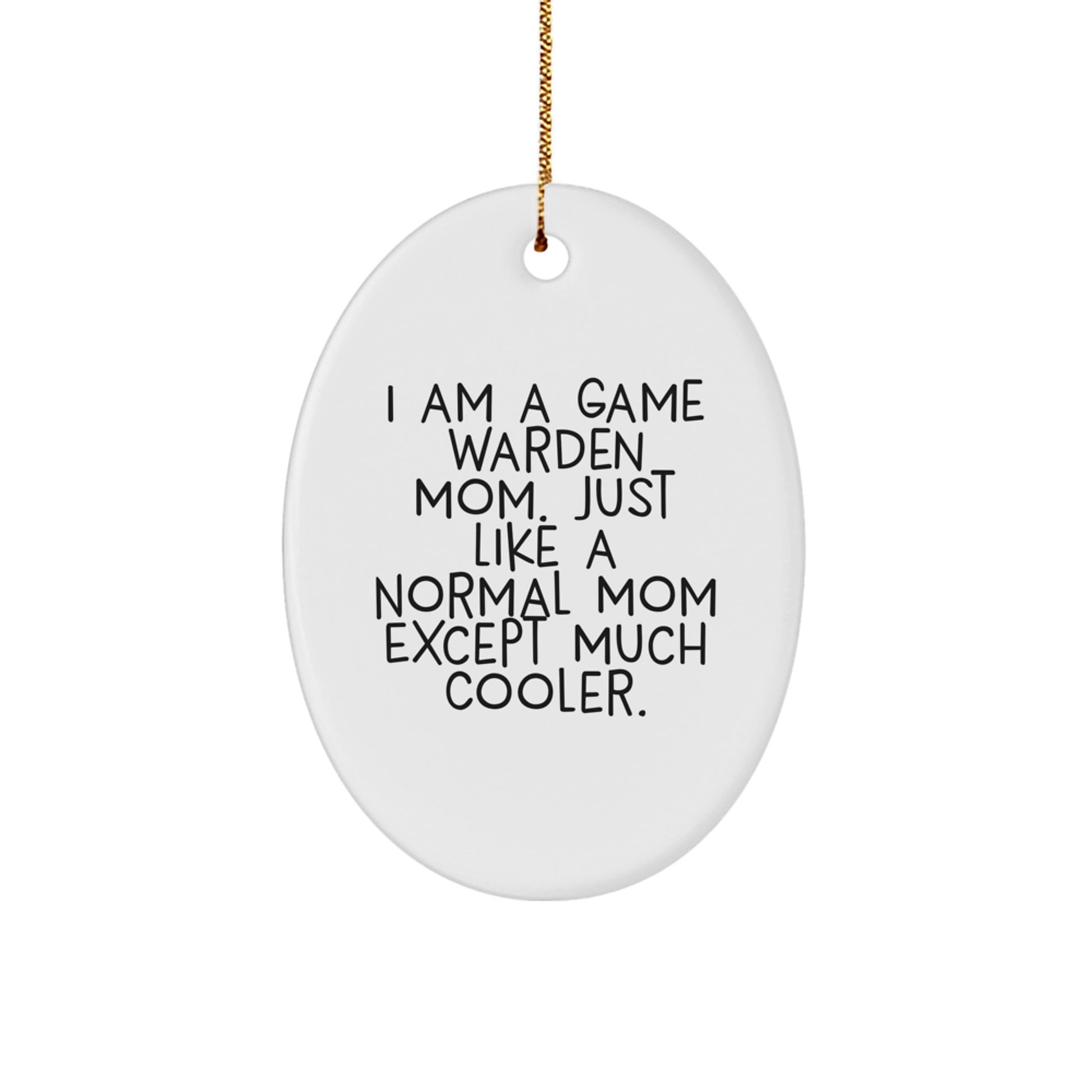 Christmas Ornament for Her Gift Present Game Warden Mom - Image 1