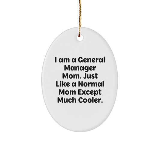 General Manager Mom Christmas Ornament Keepsake Gift for Him - Image 1