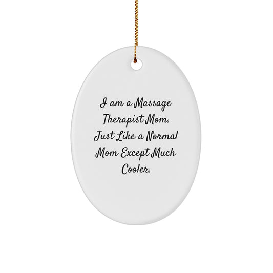 Massage Therapist Mom Keepsake Christmas Ornament for Him Gift - Image 1