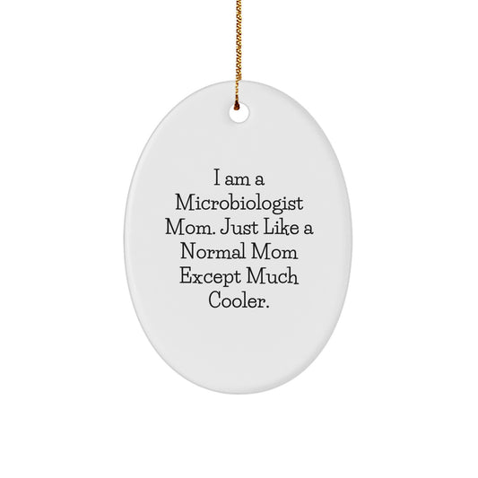 Microbiologist Oval Ornament Gift for Coworkers Idea – Microbiologist - Image 1