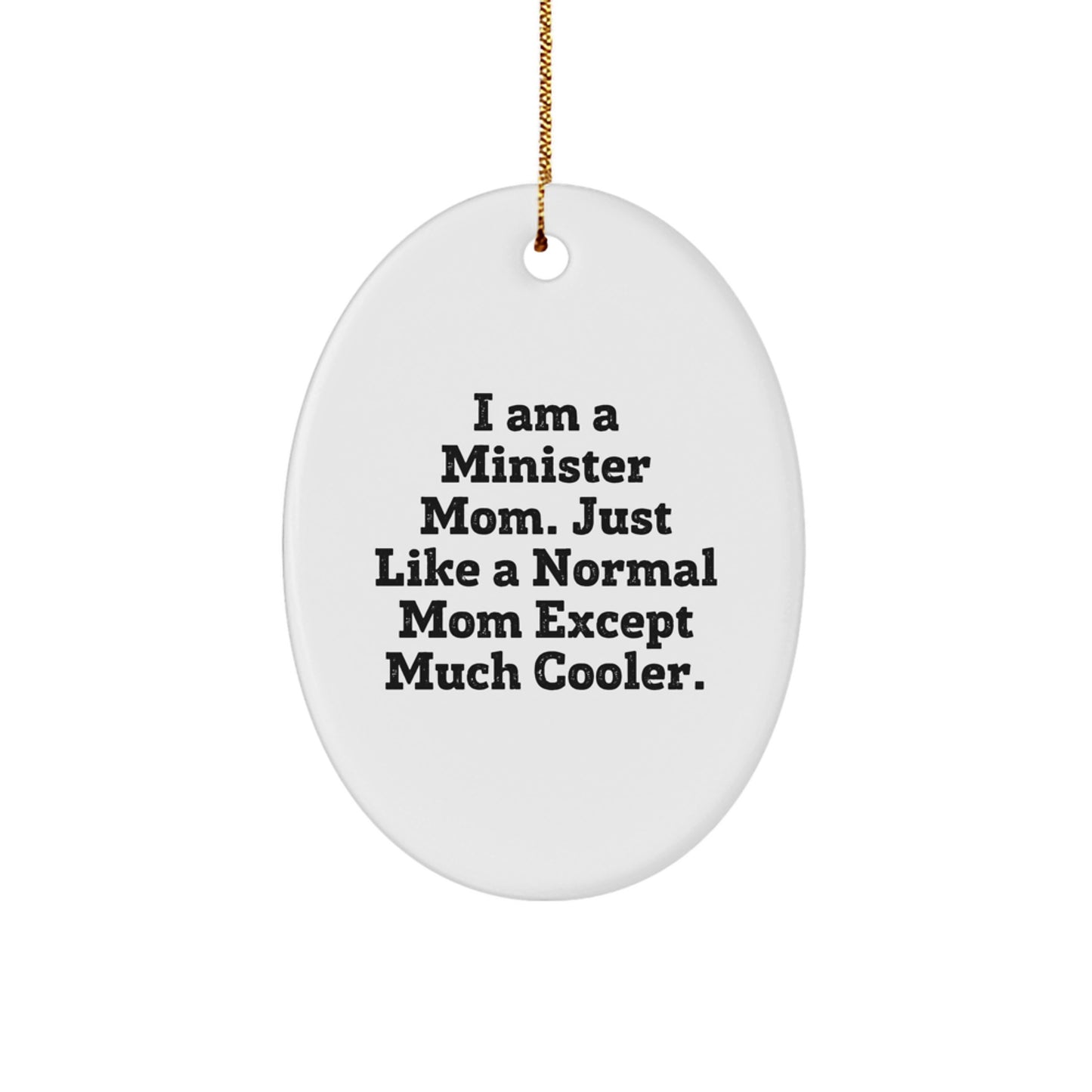 Minister Mom Keepsake Holiday Christmas Ornament for Him Gift - Image 1