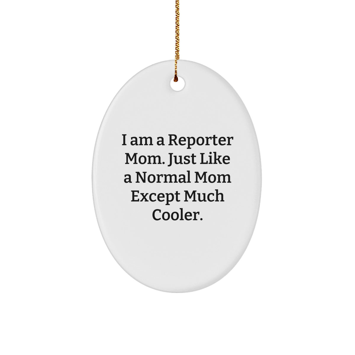 Reporter Christmas Ornament Gift – Favorite for Happy Kids, Much Cooler - Image 1