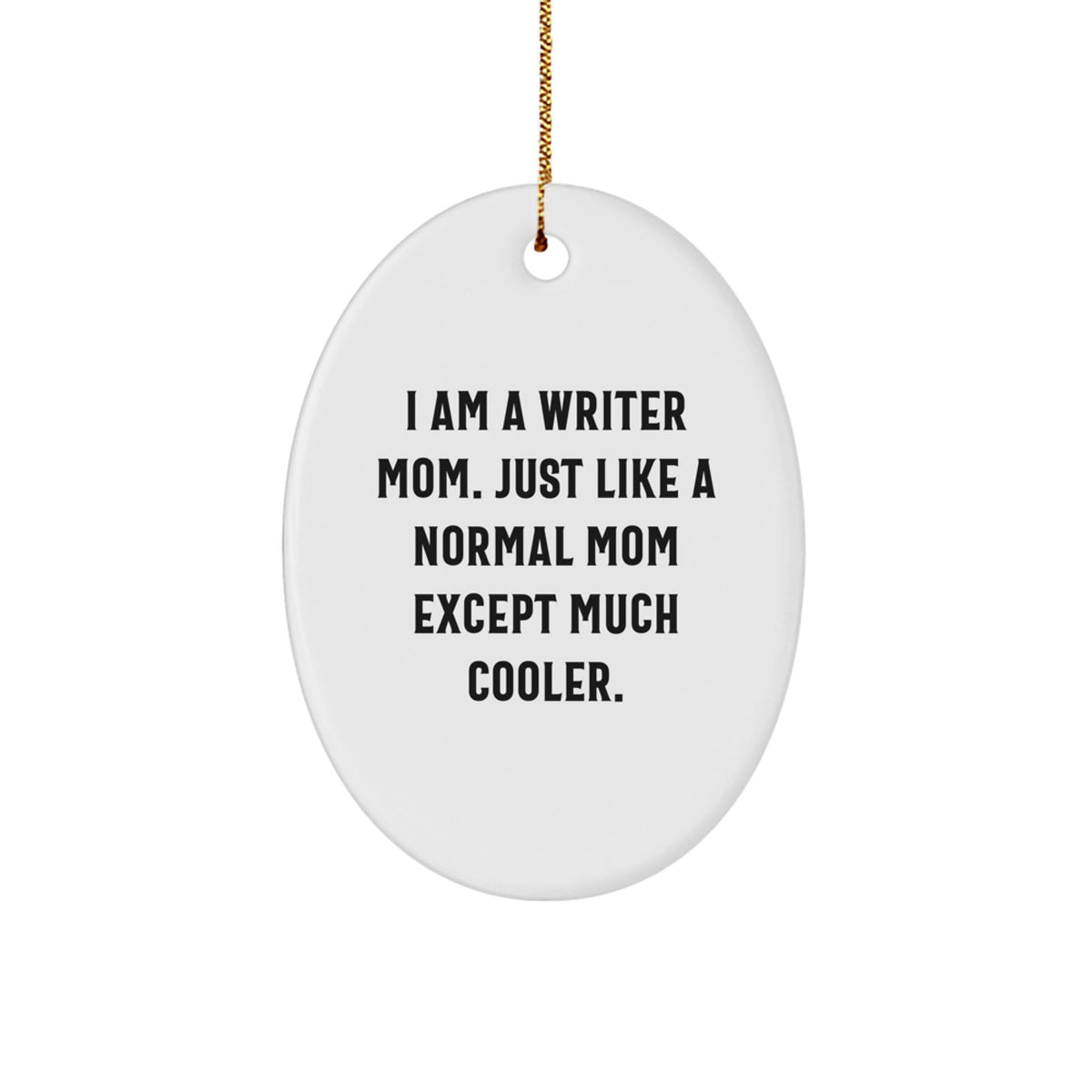 Writer Mom Christmas Ornament Keepsake for Him Gift Vibrant Joy - Image 1