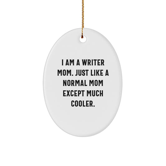 Writer Mom Christmas Ornament Keepsake for Him Gift Vibrant Joy - Image 1