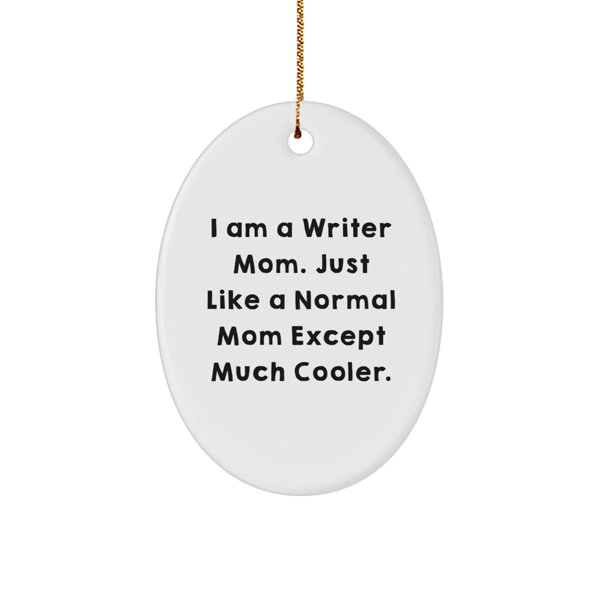 Writer Christmas Ornament for Friends Novelty Cooler Mom Gift - Image 1