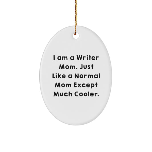 Writer Christmas Ornament for Friends Novelty Cooler Mom Gift - Image 1
