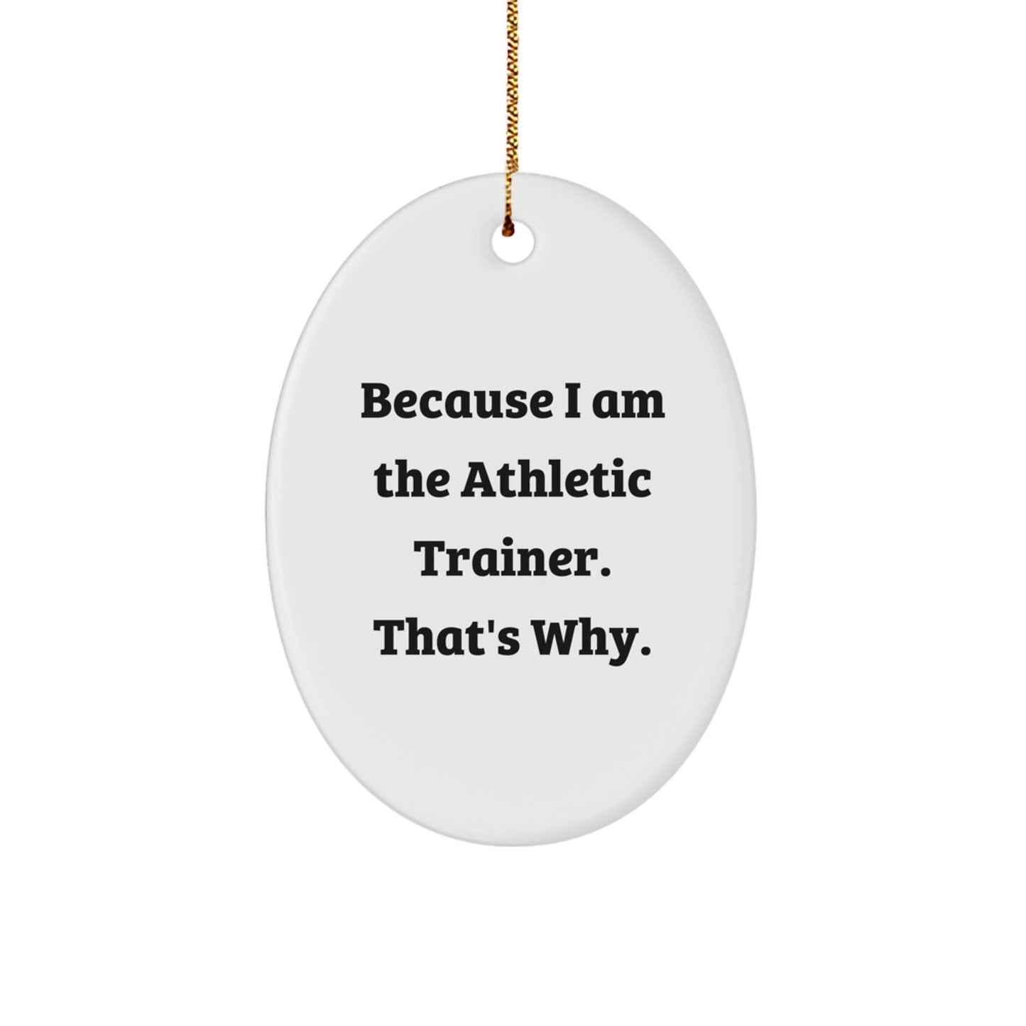 Bold Athletic Trainer Novelty Christmas Ornament for Friends Gift - Image 1