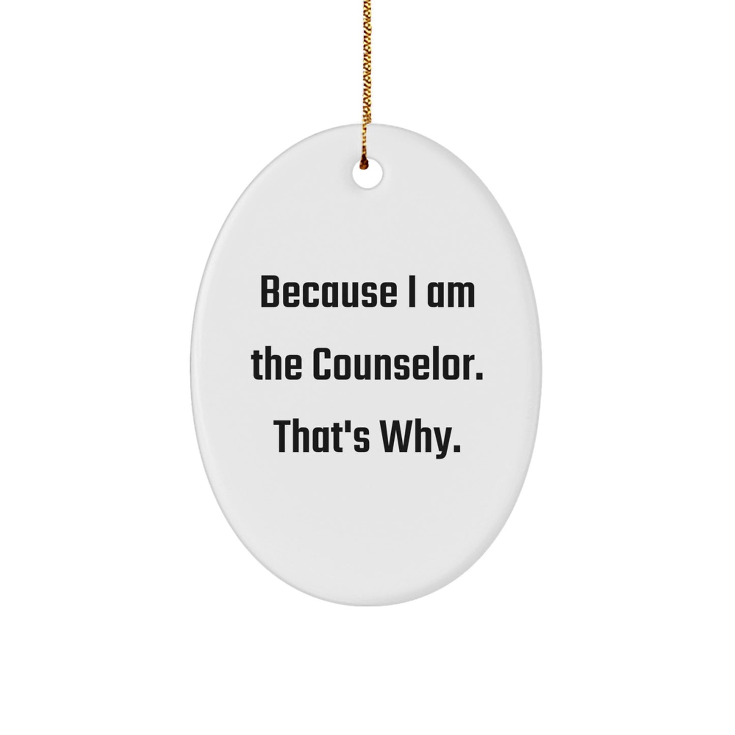 Confident Counselor Christmas Ornament for Roommates Memento Gift - Image 1