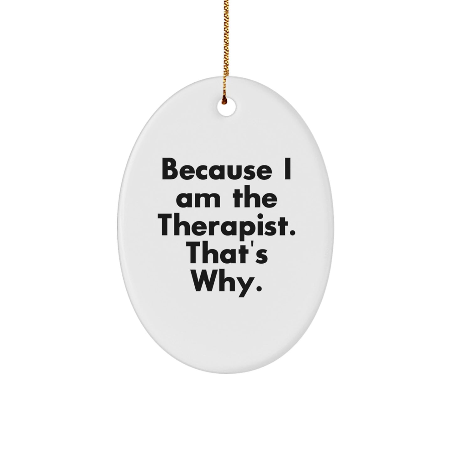 Sassy Therapist Christmas Ornament Gift for Friends - Image 1
