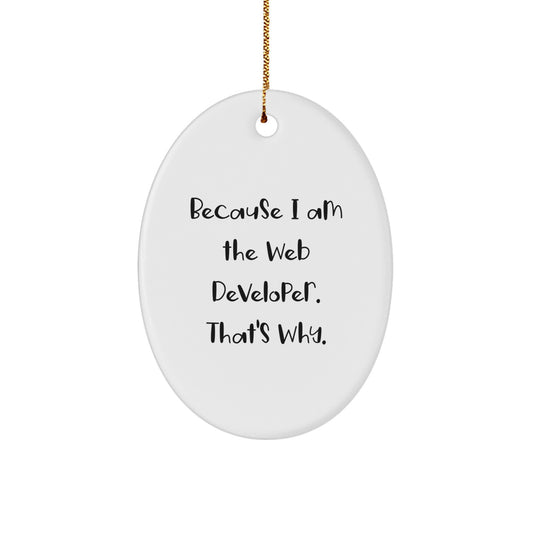 Joyful Web Developer Christmas Ornament for Happy Kids Favorite Gift - Image 1