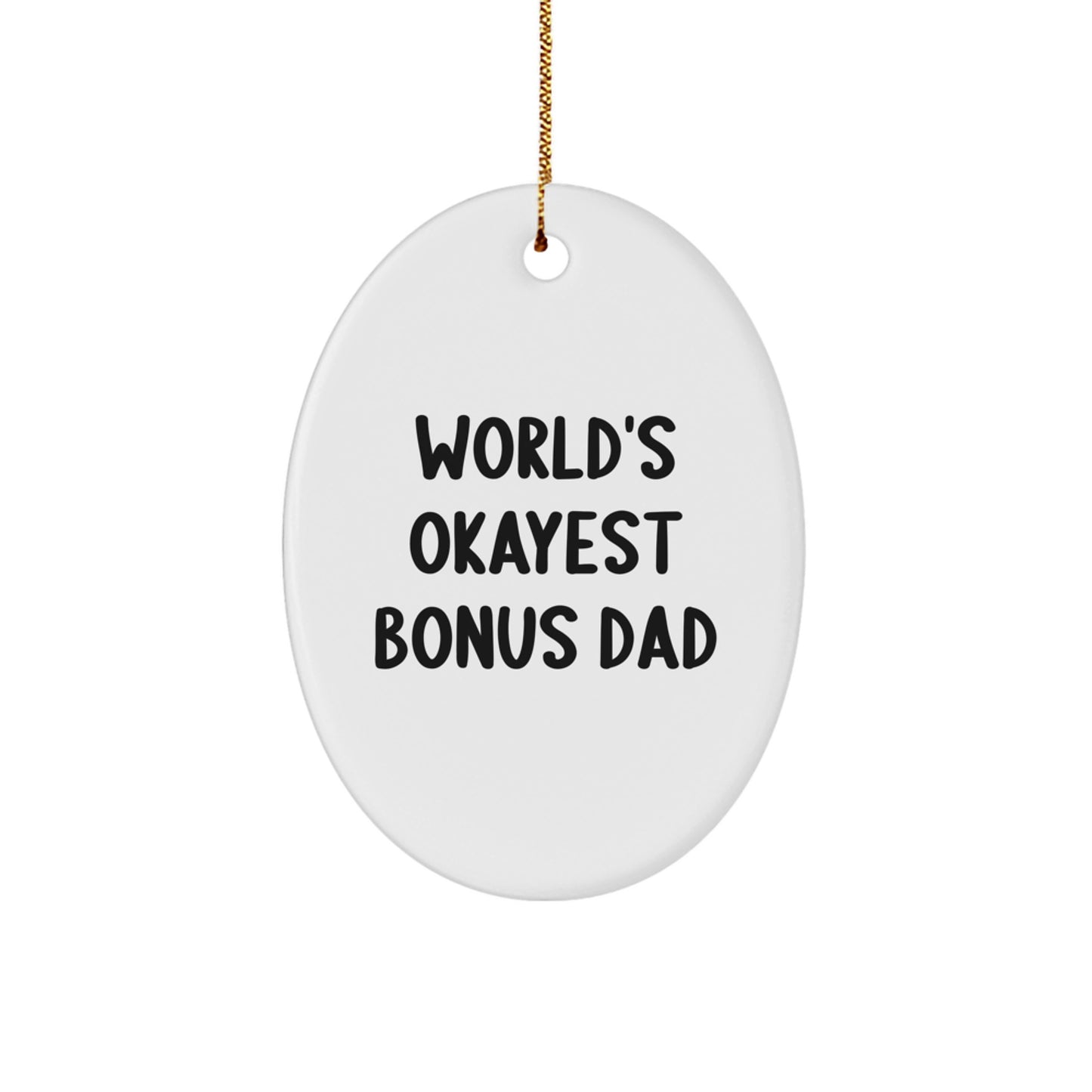 Christmas Gift for Dad Bonus Dad Ornament Present - Image 1