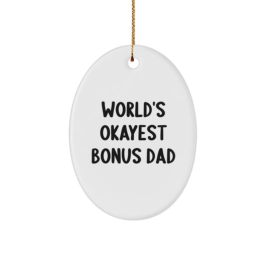 Christmas Gift for Dad Bonus Dad Ornament Present - Image 1