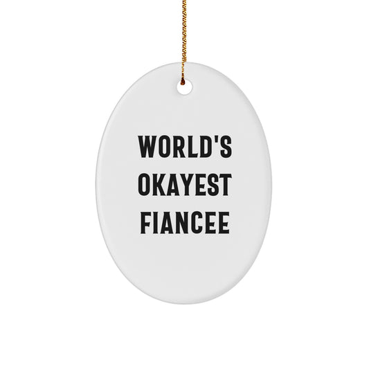 Fiancee Keepsake Heartwarming Christmas Ornament Gift for Him - Image 1