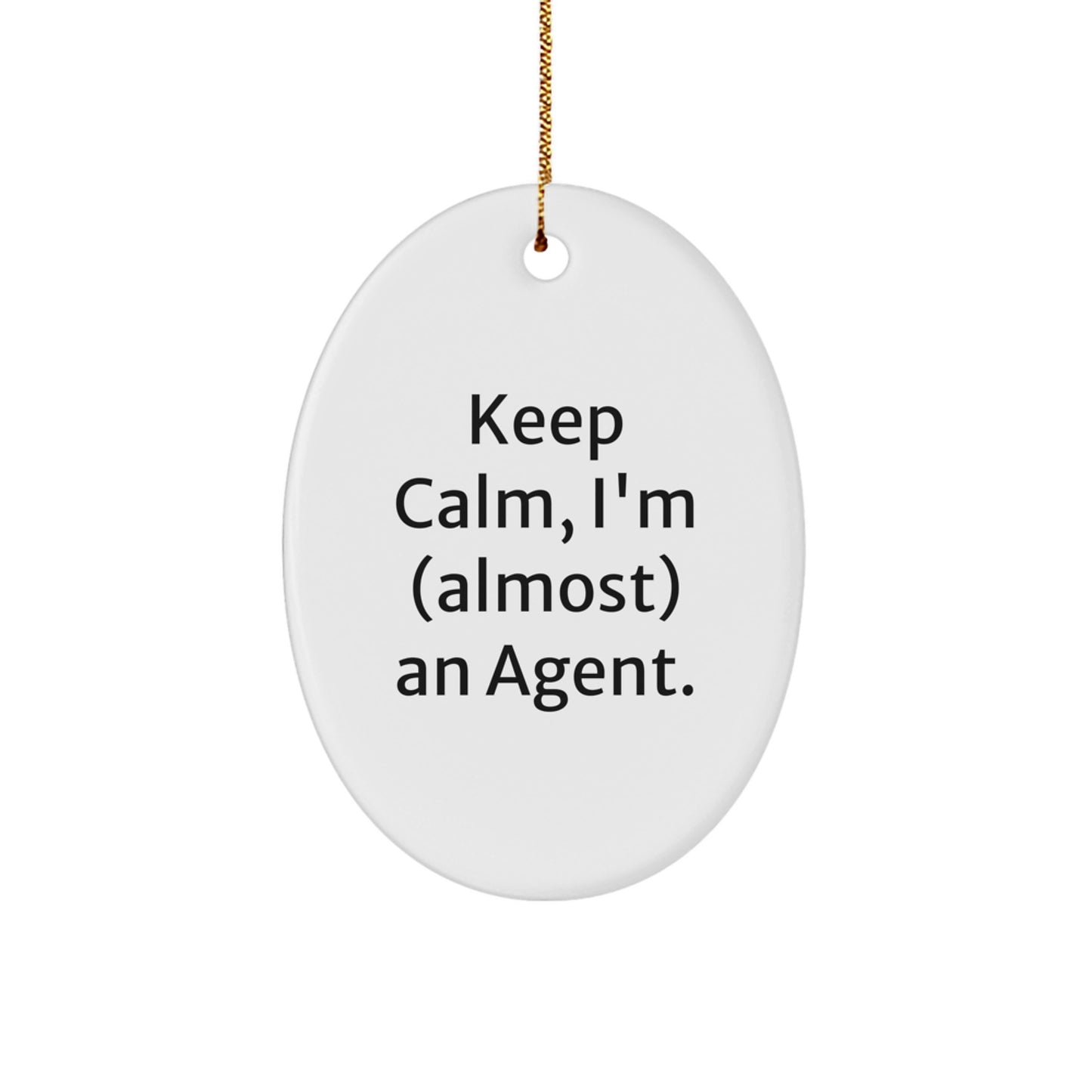 Agent Keepsake Christmas Ornament for Him Gift – Holiday Keepsake - Image 1