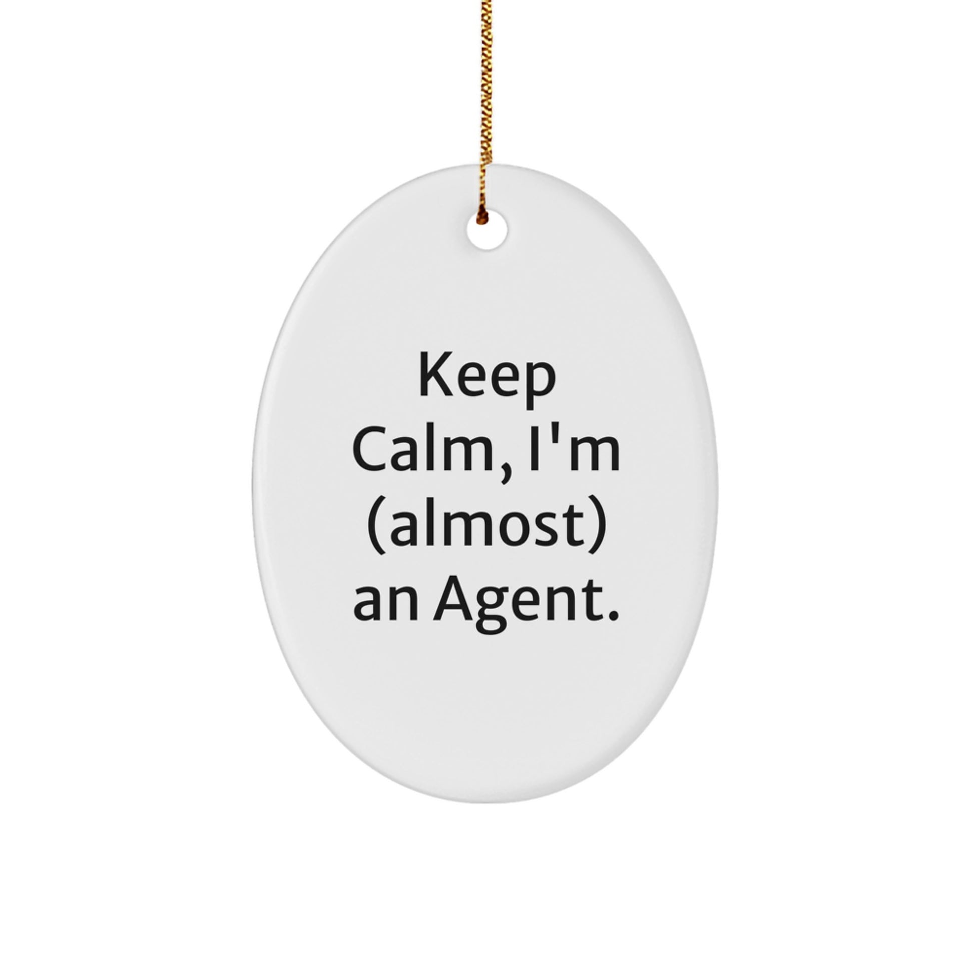 Agent Keepsake Christmas Ornament for Him Gift – Holiday Keepsake - Image 1