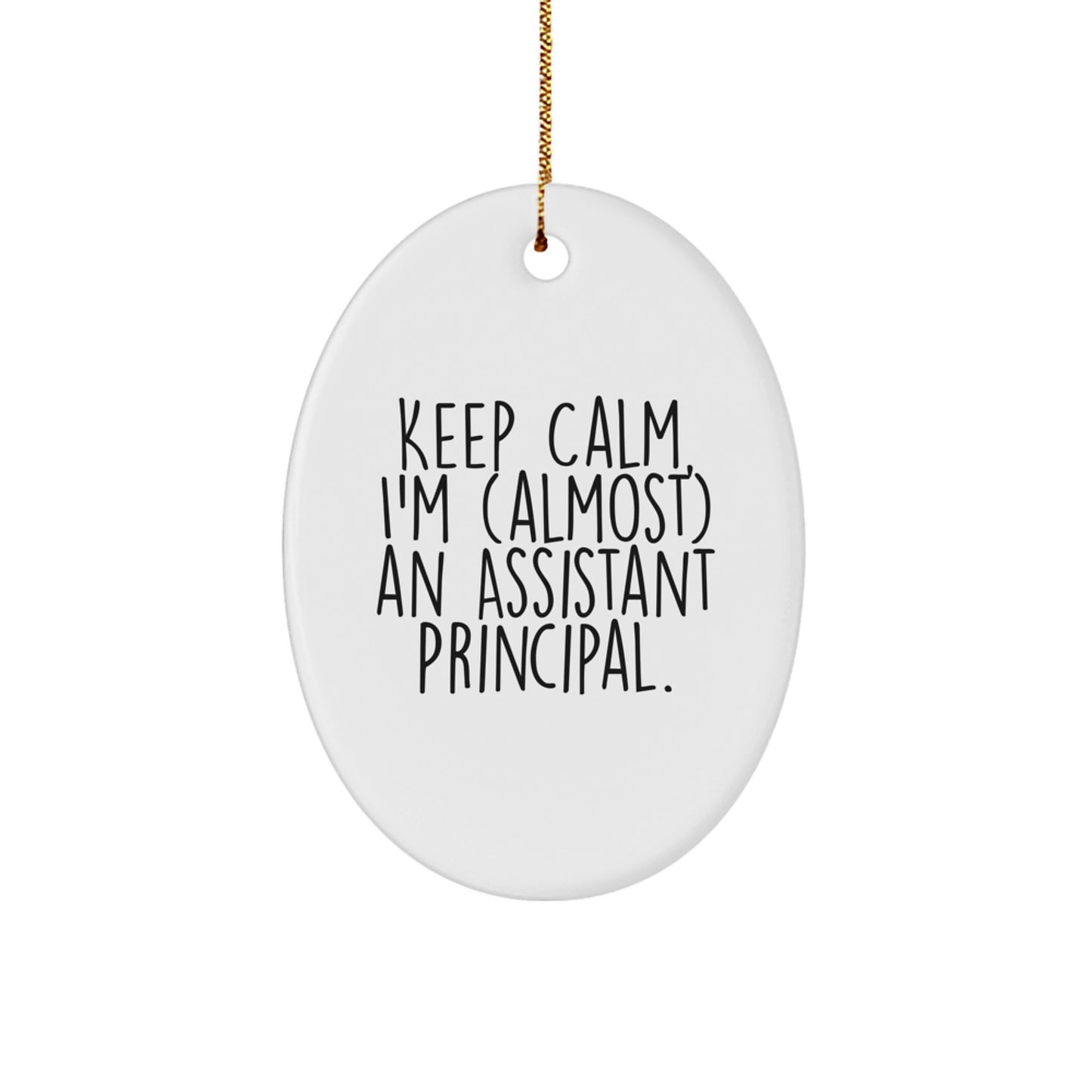 Assistant Principal Keepsake Christmas Ornament for Him Gift - Image 1
