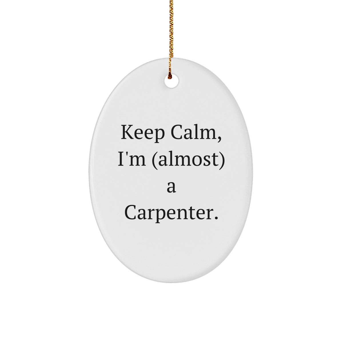 Carpenter Keepsake Christmas Ornament for Him Gift - Image 1