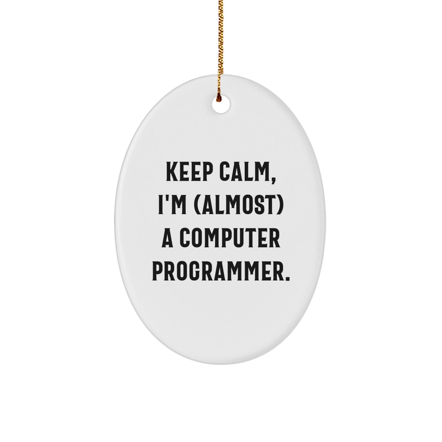 Computer Programmer Keepsake Holiday Christmas Ornament for Him Gift - Image 1