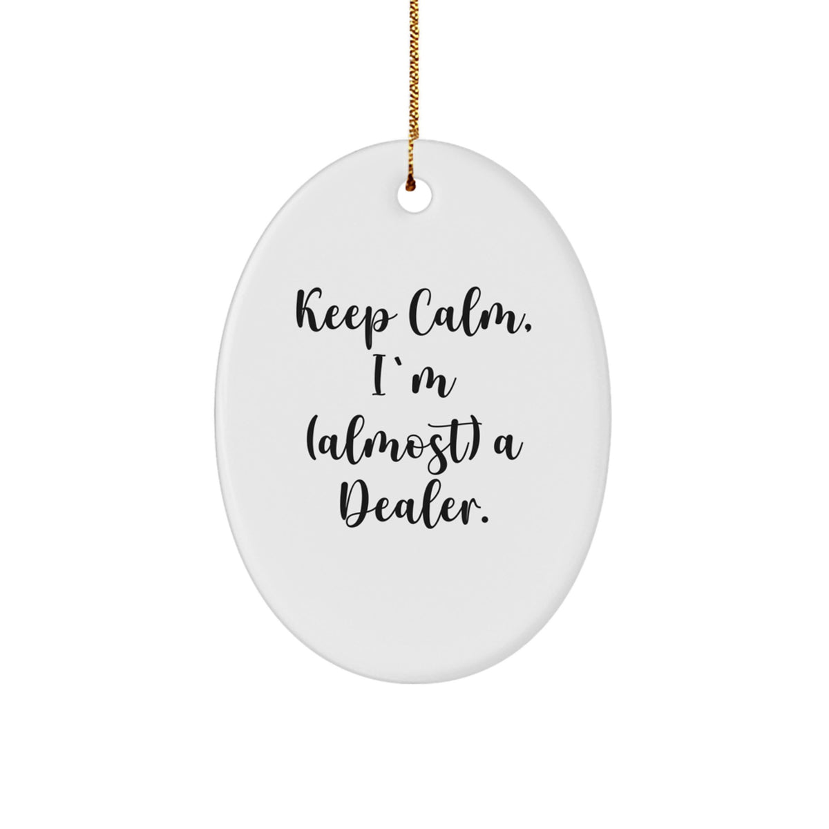 Dealer Oval Christmas Ornament Idea for Coworkers Christmas Gift - Image 1