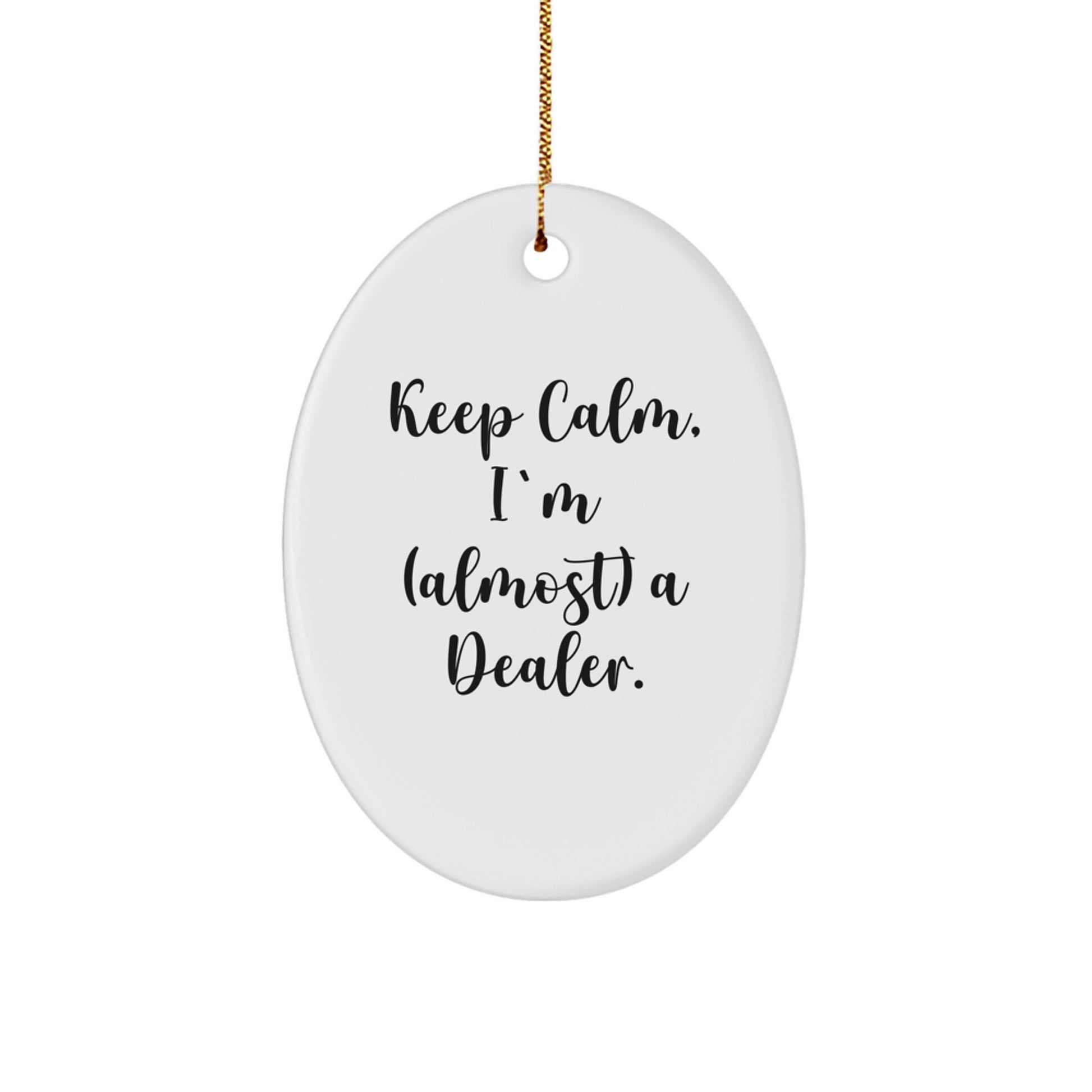 Dealer Oval Christmas Ornament Idea for Coworkers Christmas Gift - Image 1