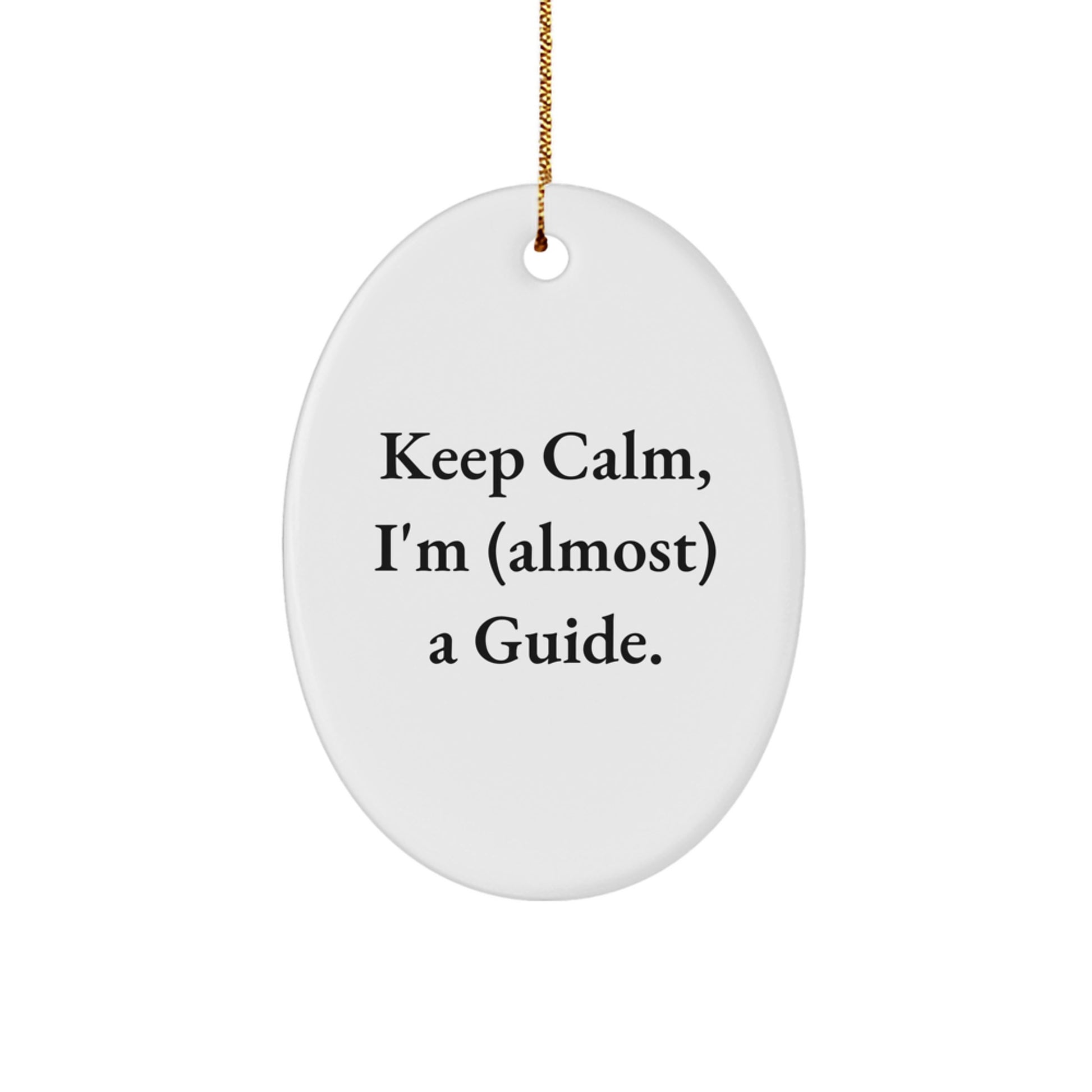 Oval Guide Christmas Ornament Idea for Coworkers Gift - Image 1