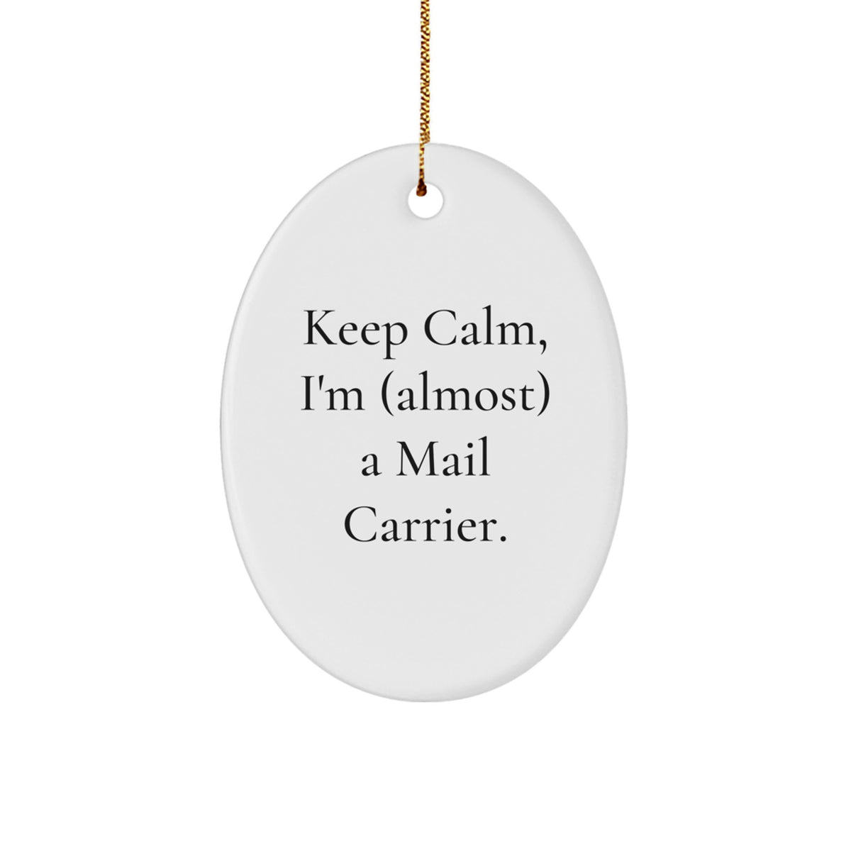Mail Carrier Holiday Tree Christmas Ornament for Him Bright Vibrant Gift - Image 1