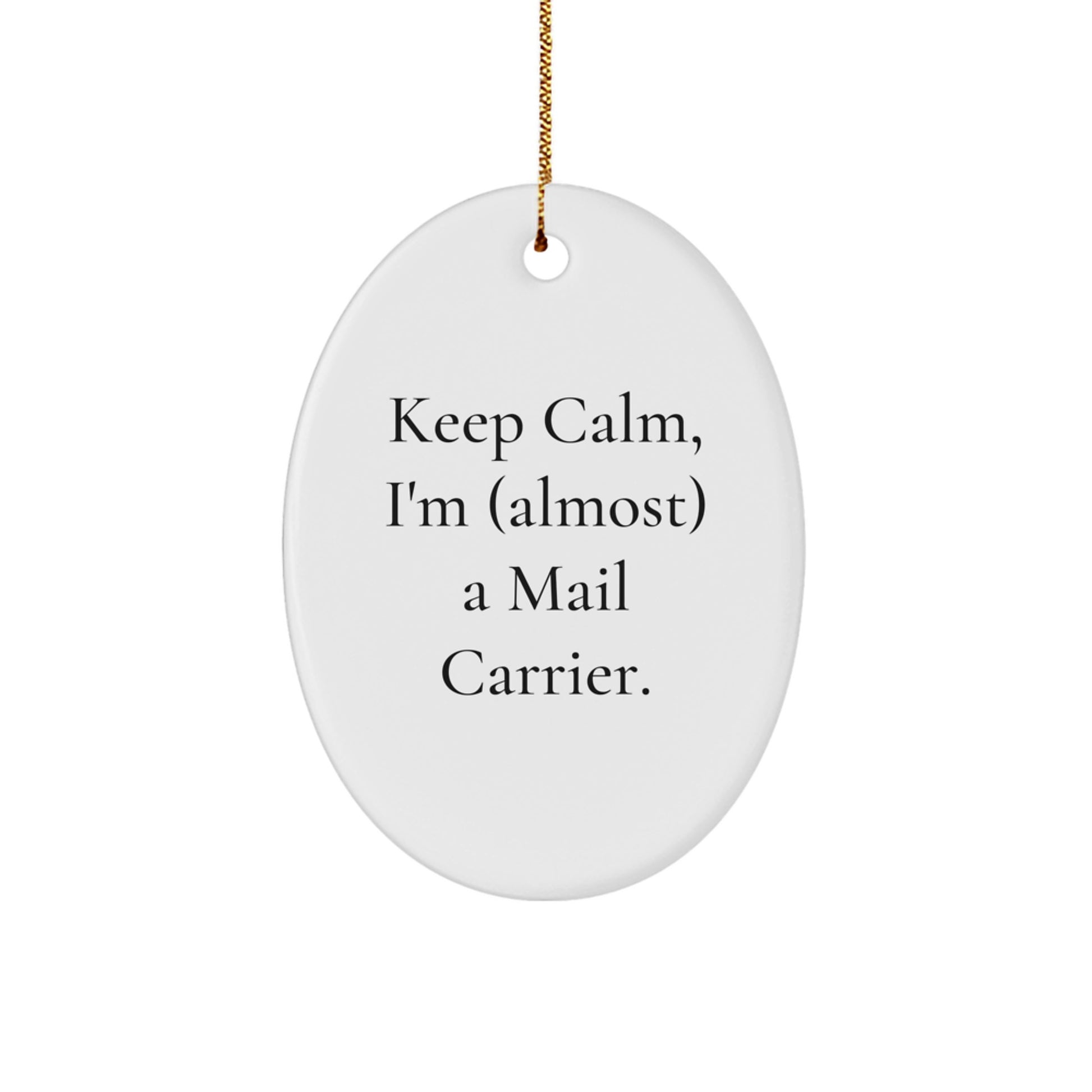 Mail Carrier Holiday Tree Christmas Ornament for Him Bright Vibrant Gift - Image 1