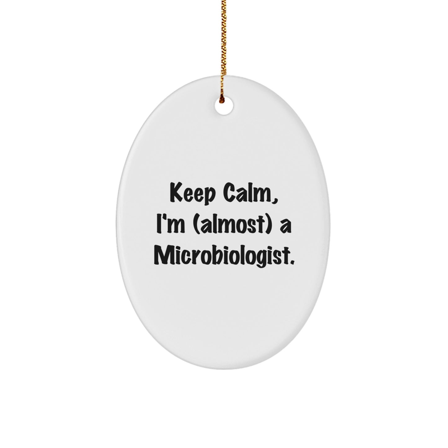 Microbiologist Keepsake Christmas Ornament for Him Holiday Gift - Image 1