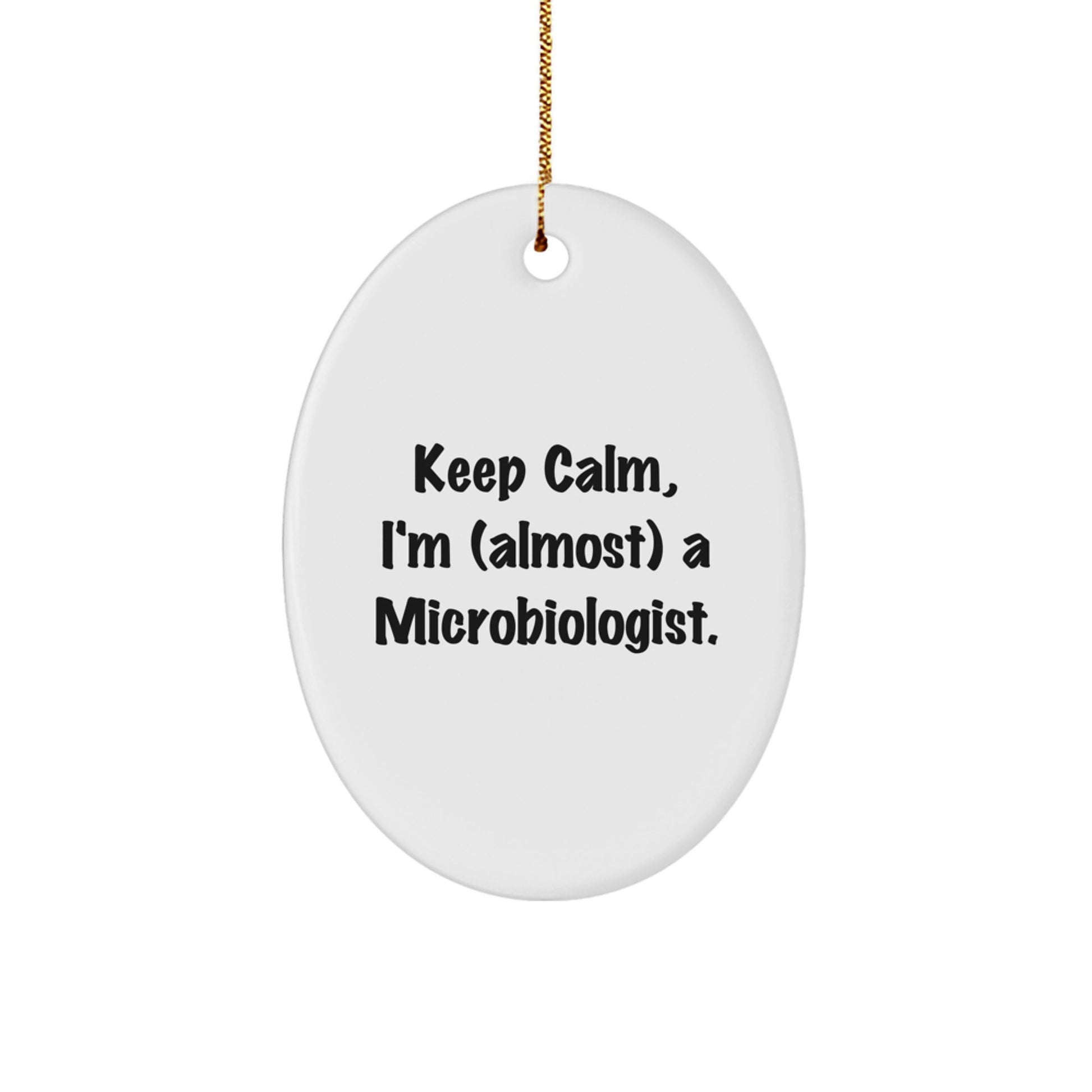 Microbiologist Keepsake Christmas Ornament for Him Holiday Gift - Image 1