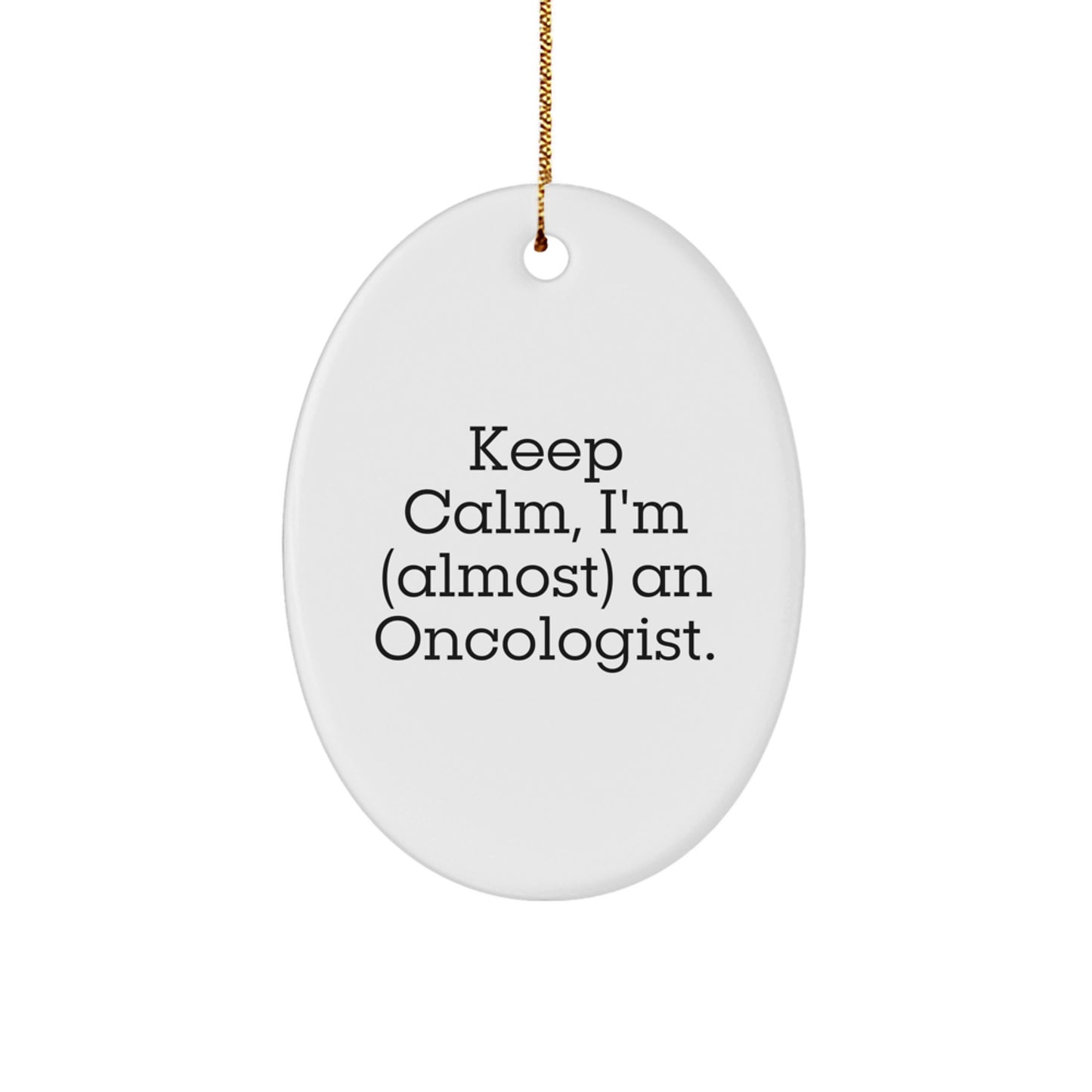 Witty Oncologist Christmas Ornament Gift for Friends - Image 1
