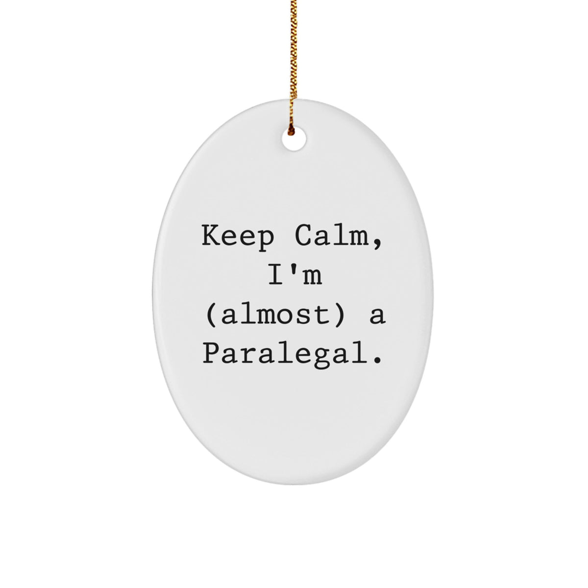 Paralegal Keepsake Christmas Ornament for Him Gift with Sublimation - Image 1