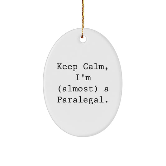 Paralegal Keepsake Christmas Ornament for Him Gift with Sublimation - Image 1