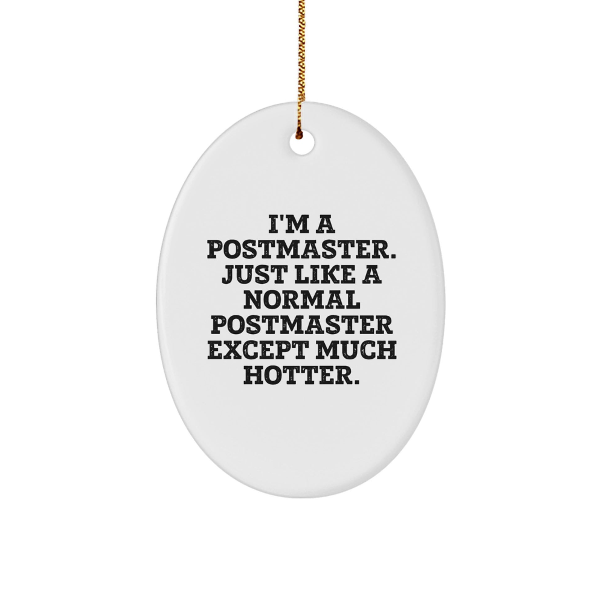 Postmaster Christmas Ornament for Happy Kids Favorite Gift - Much Hotter - Image 1