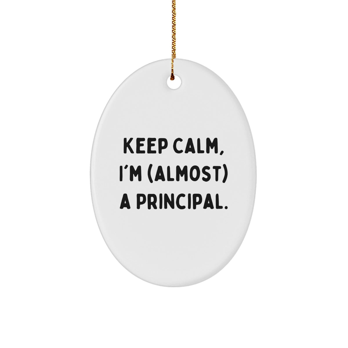 Principal Keepsake Christmas Ornament for Him Personal Holiday Gift - Image 1