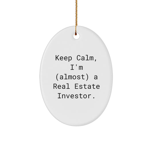 Sarcastic Real Estate Investor Christmas Ornament Gift for Roommates - Image 1