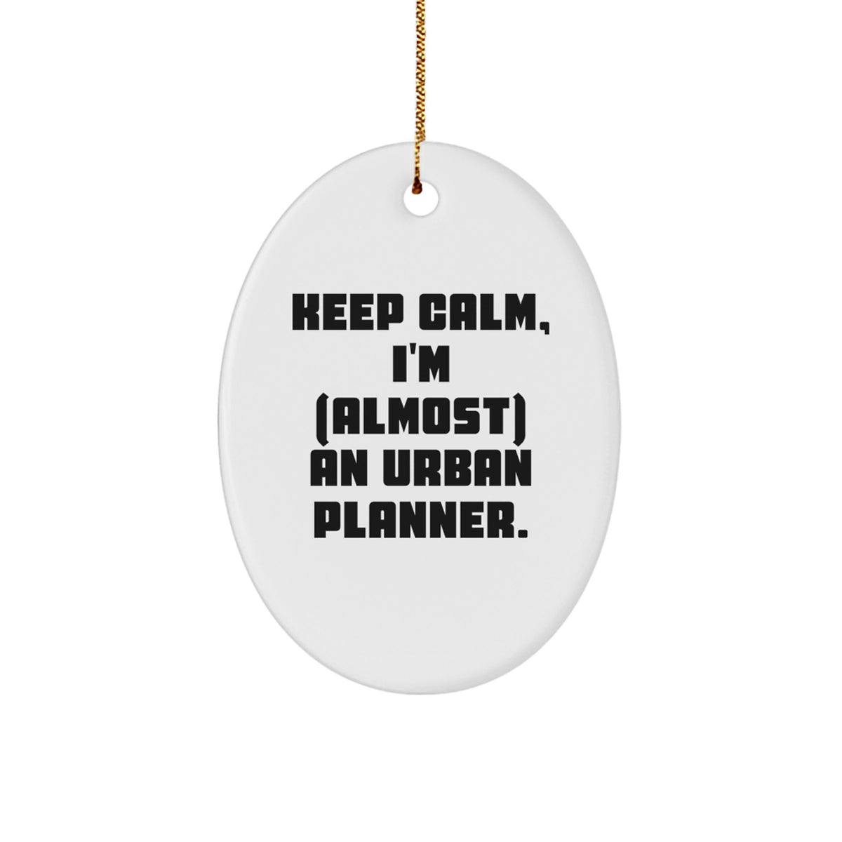 Christmas Ornament Gift for Family Urban Planner Keep Calm Treasure - Image 1