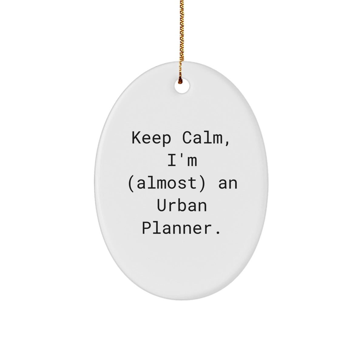 Serene Urban Planner Christmas Ornament for Neighbors Gift - Image 1