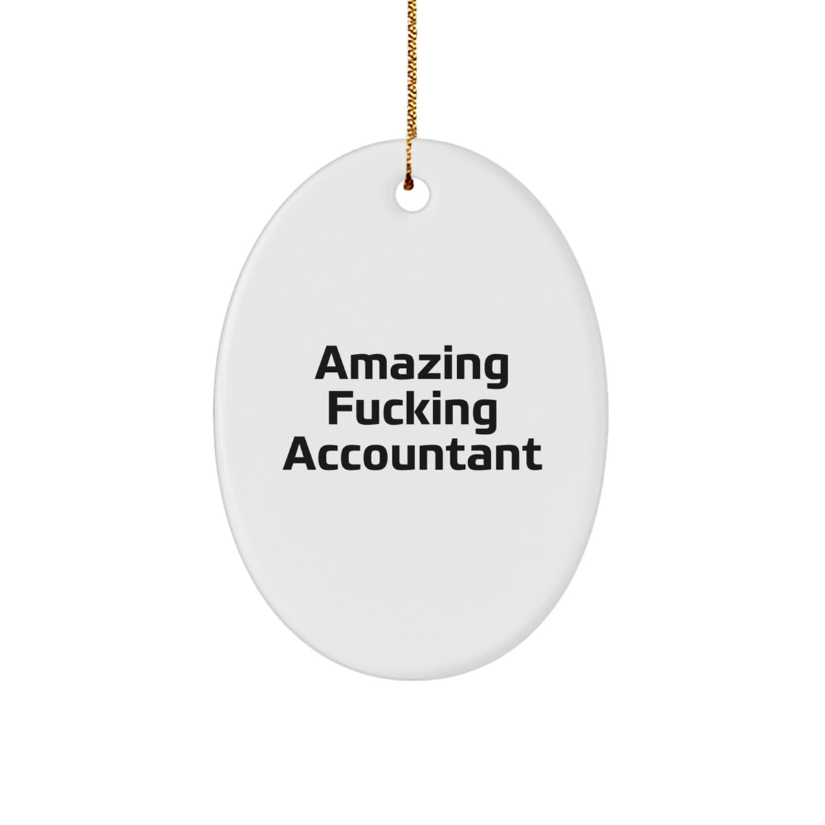 Christmas Ornament Gift for Coworkers - Amazing Fucking Accountant Idea - Image 1
