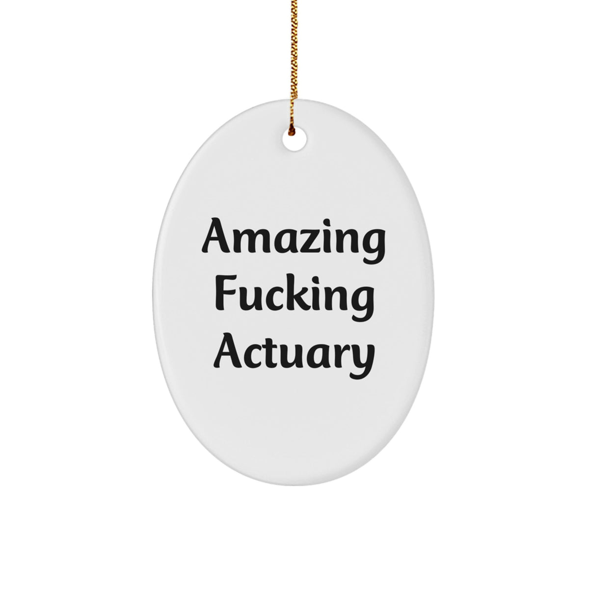 Hilarious Actuary Christmas Ornament Gift for Roommates - Amazing - Image 1