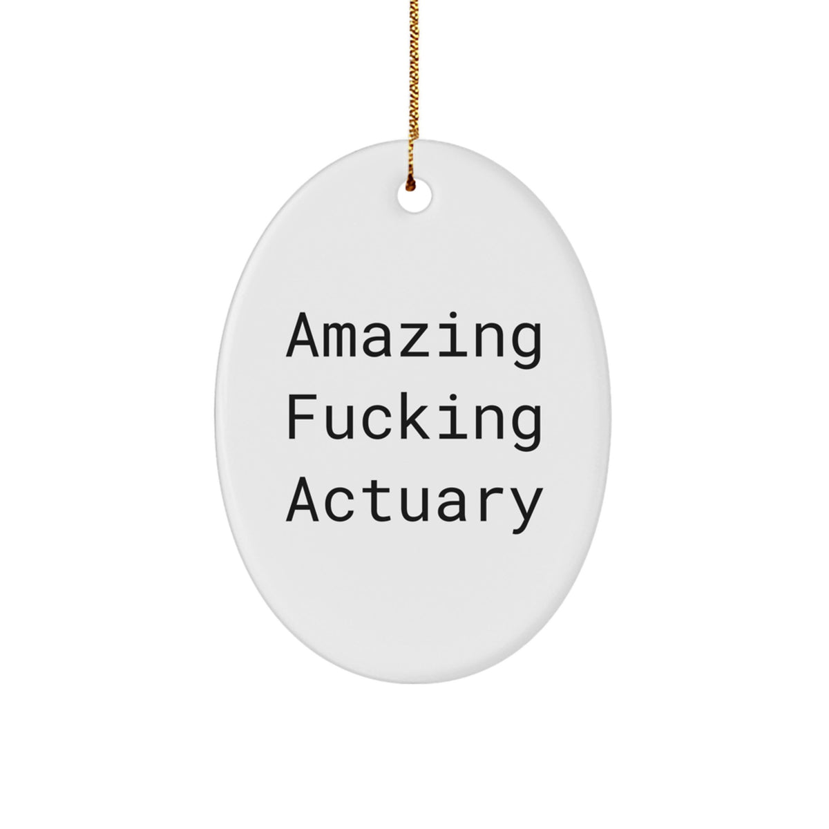 Bold Actuary Novelty Christmas Ornament for Friends Gift - Image 1