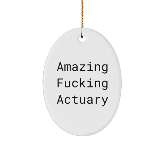 Bold Actuary Novelty Christmas Ornament for Friends Gift - Image 1
