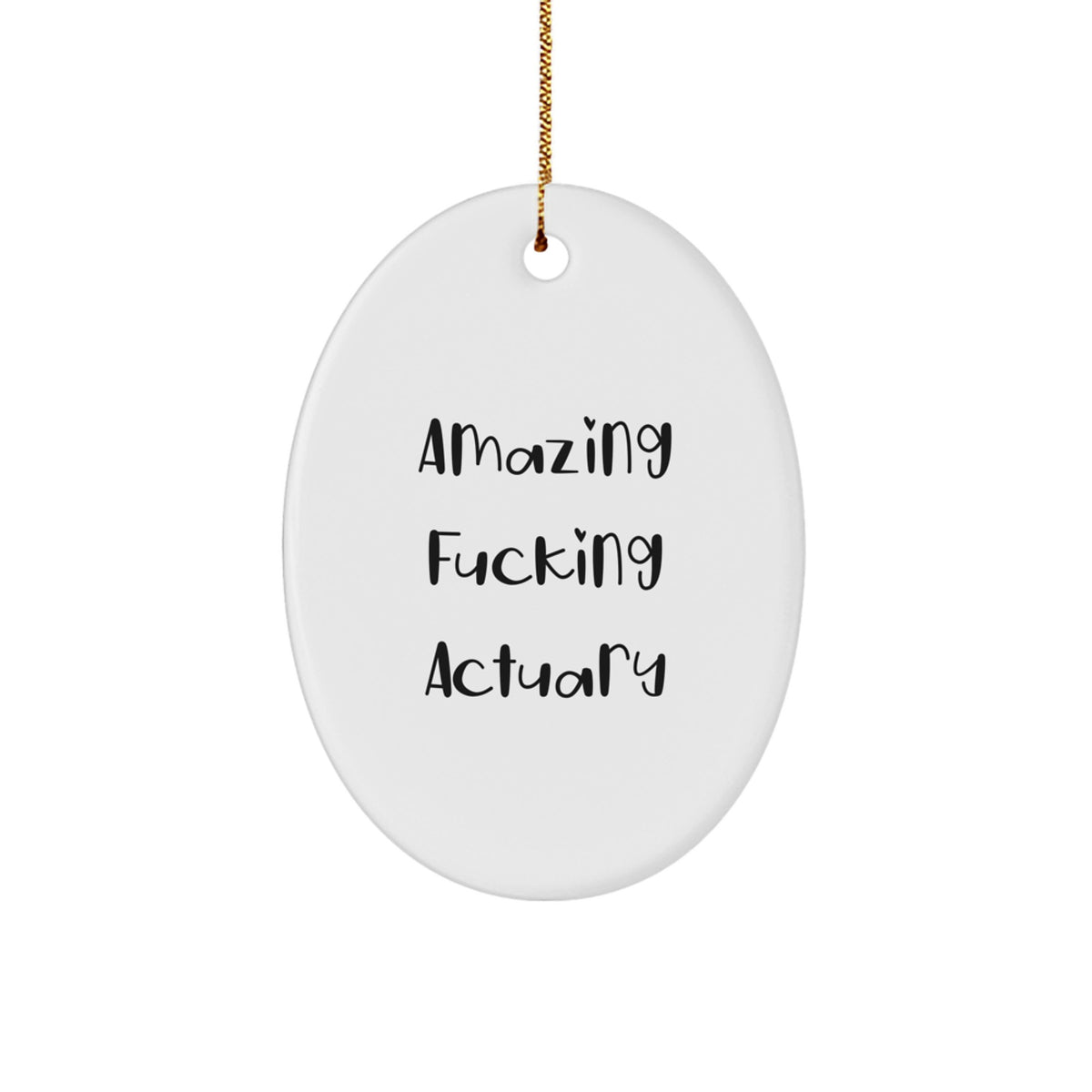Christmas Gift for Her Actuary Keepsake Ornament Present Vivid Bright - Image 1